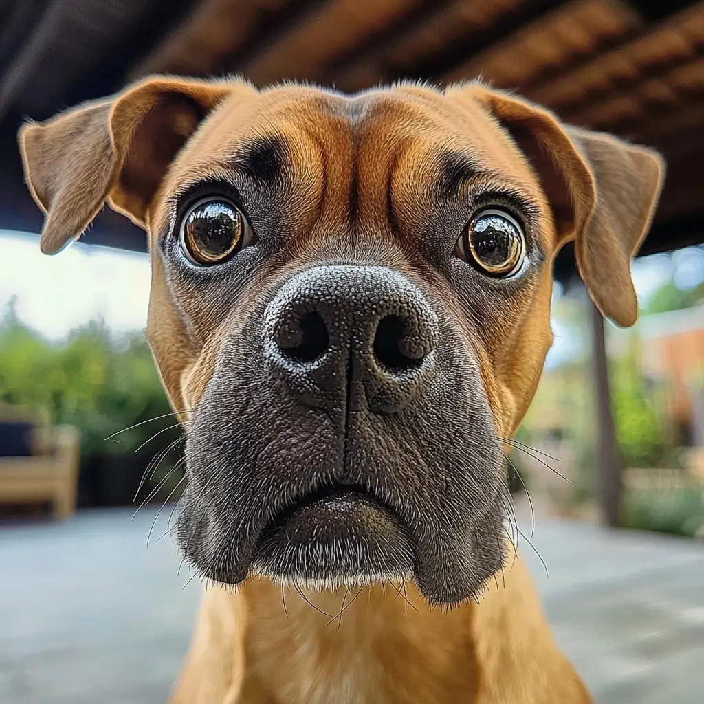 A melancholic dog with a disheveled appearance and a downcast gaze focusing on its sorrowful expression.