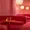 View of a table with two martinis reflecting a 70s inspired design.