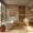 Interior design renderings of a bathroom displaying various furniture items.