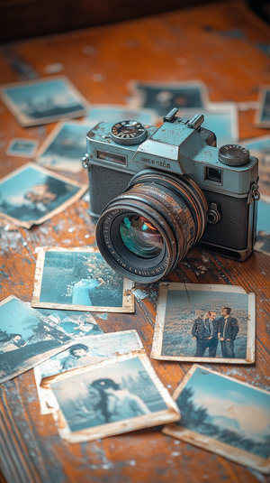 Vintage Camera and Memories of Timeless Love