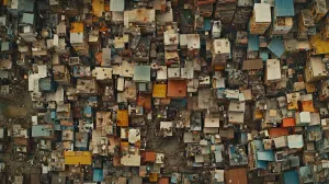 A Glimpse into Crowded Indian Slums