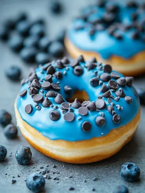Blue Frosted Donuts