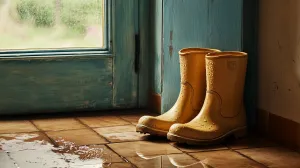 Bright Yellow Rain Boots