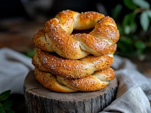 Golden Pyramid of Pretzels