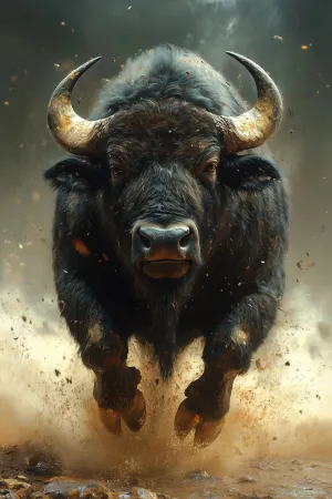 The Mighty Bull's Charge